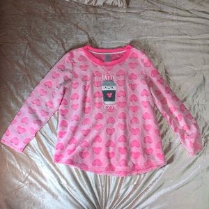 Women’s Lounge Fleece Top Pink “Latte”